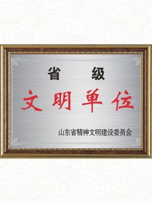 2008年  山東省省級文明單位